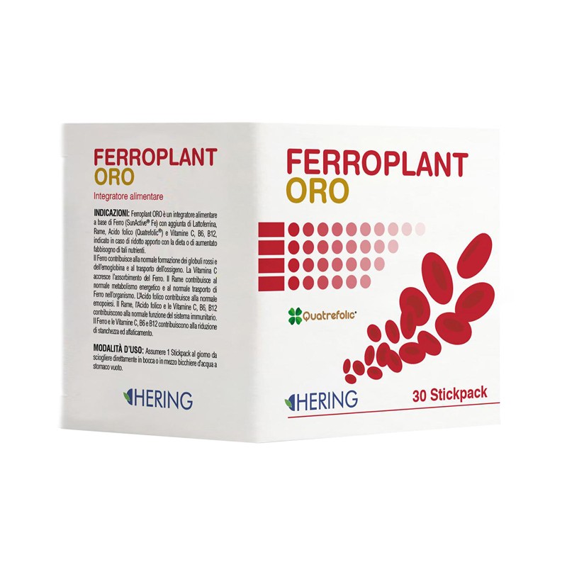 Hering Ferroplant Oro 30 Stickpack - Integratori multivitaminici - 982708467 - Hering - € 19,99