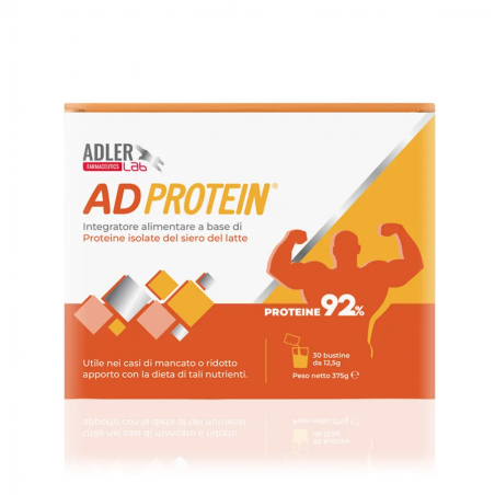 ADprotein Integratore di Proteine per Sportivi 30 Bustine - Integratori a base di proteine e aminoacidi - 976394445 - Adler L...