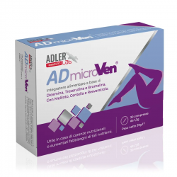 ADmicroVen Integratore per il Microcircolo 30 Compresse - Circolazione e pressione sanguigna - 985773884 - Adler Lab - € 20,10