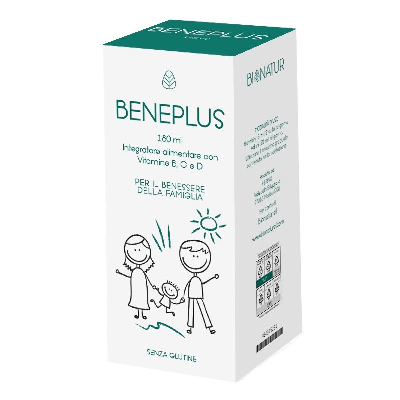 Bionatur Beneplus Sciroppo 180 Ml - IMPORT-PF - 984515231 - Bionatur - € 15,19