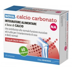 Nova Argentia Ind. Farm Nova Calcio Carbonato Na 0,5g 60 Compresse - Integratori multivitaminici - 987406168 - Nova Argentia ...