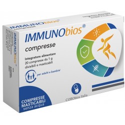 Corobios Italia Nutraceut. Immunobios 20 Compresse Masticabili - Integratori per difese immunitarie - 980639052 - Corobios It...