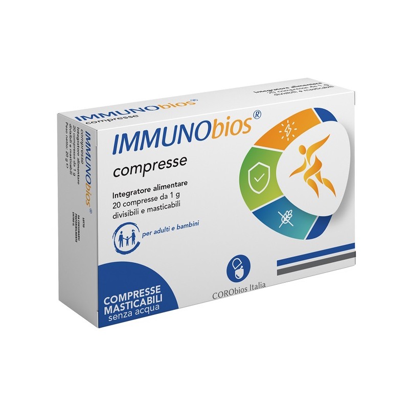 Corobios Italia Nutraceut. Immunobios 20 Compresse Masticabili - Integratori per difese immunitarie - 980639052 - Corobios It...