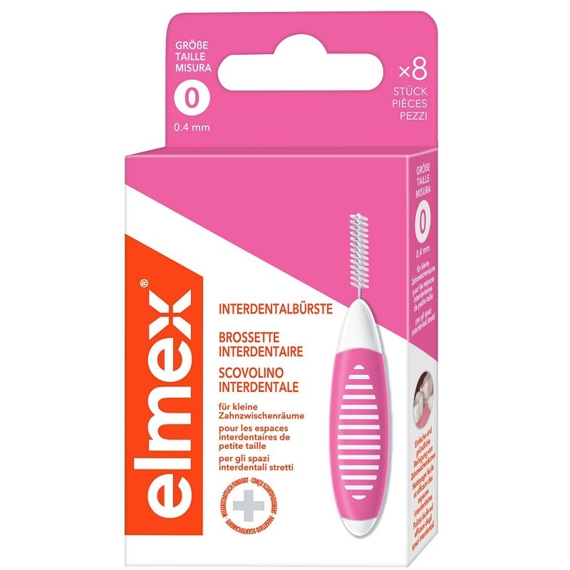 Colgate-palmolive Commerc. Elmex Interdental Brush Pink 0,4mm 8 Pezzi - Fili interdentali e scovolini - 986332310 - Elmex - €...