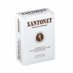 Xantonet Supporto per la Digestione 30 Compresse - Integratori per regolarità intestinale e stitichezza - 922933116 - Bromate...