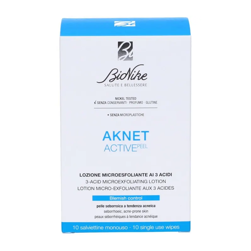 Bionike Aknet Peeling 10 Salviettine - Esfolianti - 986781868 - BioNike - € 12,72