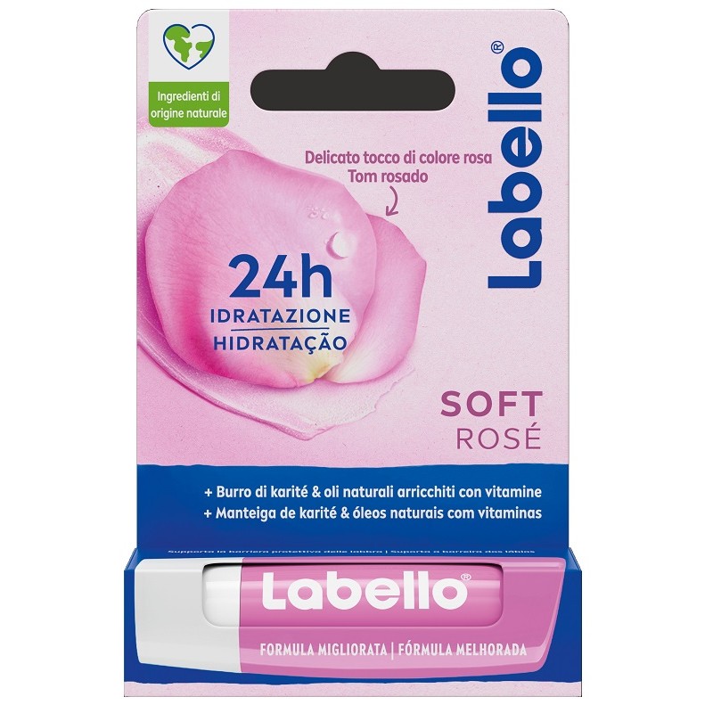Beiersdorf Labello Soft Rose 5,5 Ml - Burrocacao e balsami labbra - 975576339 - Beiersdorf - € 2,45