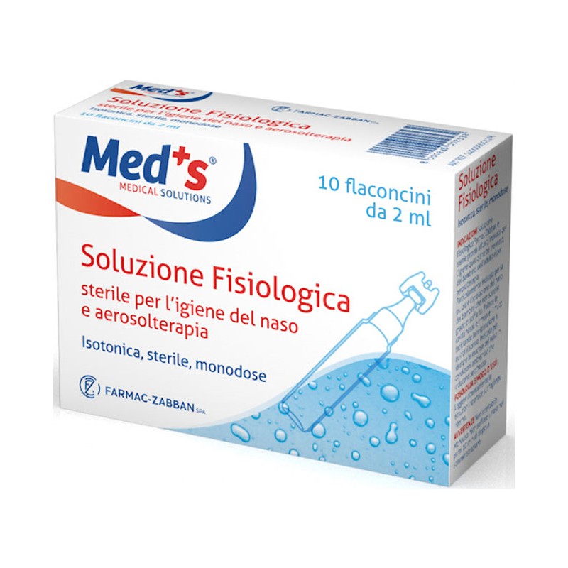 Farmac-zabban Soluzione Fisiologica Meds Sterile Astx10 Fl 2ml - Prodotti per la cura e igiene del naso - 931984963 - Farmac-...