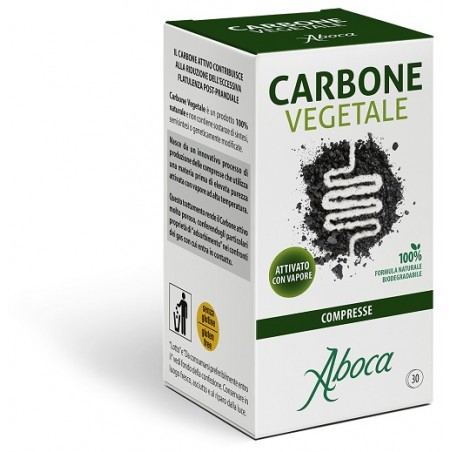 Aboca Societa' Agricola Carbone Vegetale 30 Compresse - Integratori per apparato digerente - 984026587 - Aboca - € 6,01