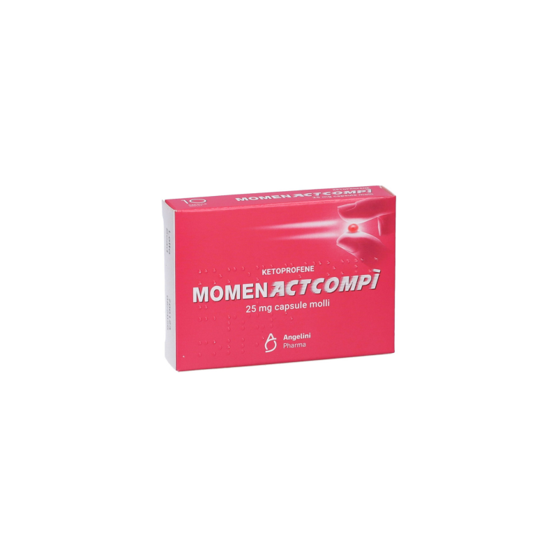 MomentAct Compì 25mg 10 Capsule Molli - Farmaci per dolori muscolari e articolari - 027366032 - Momentact - € 9,02