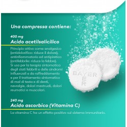 Aspirina C 400 Mg Dolori e Sindromi Influenzali 10 Compresse - Farmaci per dolori muscolari e articolari - 004763114 - Aspiri...
