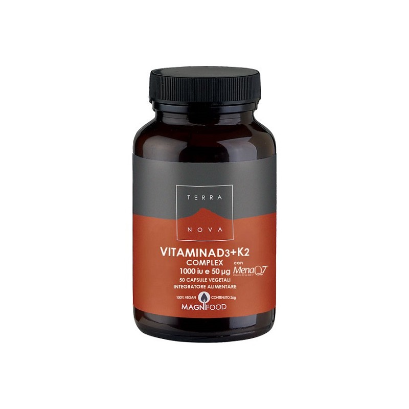 Forlive Terranova Vitamina D3 + K2 50 Capsule - Integratori multivitaminici - 976679656 - Forlive - € 21,91