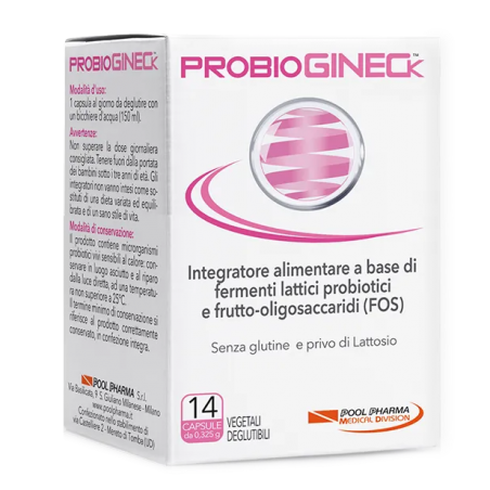 Probiogineck Benessere Intimo Grazie ai Probiotici 14 Capsule - Integratori per apparato uro-genitale e ginecologico - 945122...