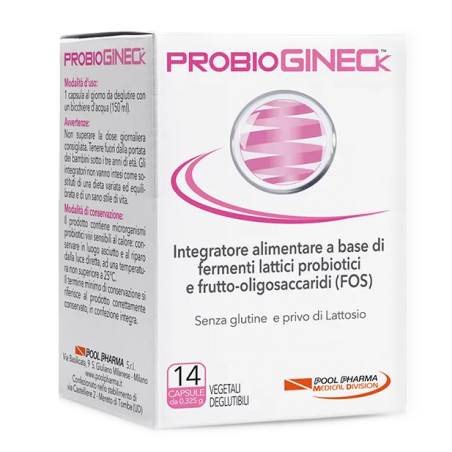 Probiogineck Benessere Intimo Grazie ai Probiotici 14 Capsule Pool Pharma - 1 Probiogineck Benessere Intimo Grazie ai Probiotici 14 Capsule Pool Pharma - 1