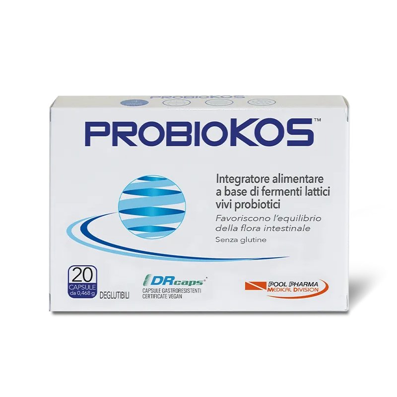 Probiokos Integratore per Benessere Intestinale 20 Capsule - Integratori di fermenti lattici - 943941652 - Pool Pharma - € 19,18