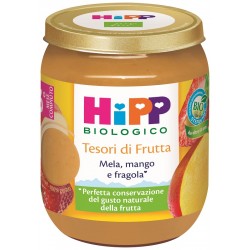 Hipp Italia Hipp Tesori Frutta Mela Mango Fragola 160 G - Omogeneizzati e liofilizzati - 987682945 - Hipp - € 1,50