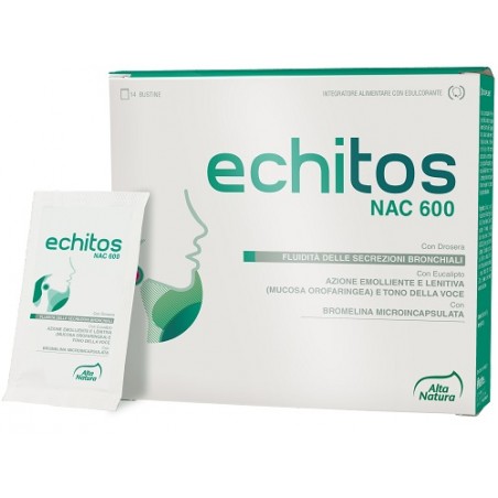 Alta Natura-inalme Echitos Nac 600 14 Bustine - Integratori per apparato respiratorio - 988166017 - Alta Natura - € 13,93