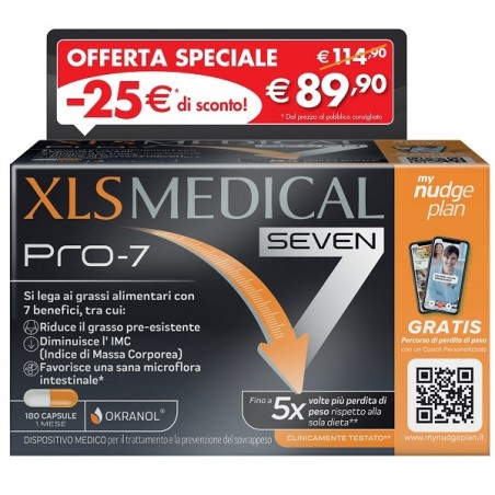 Perrigo Italia Xls Medical Pro 7 180 Capsule Taglio Prezzo - Colon irritabile - 987419126 - Perrigo Italia - € 79,92