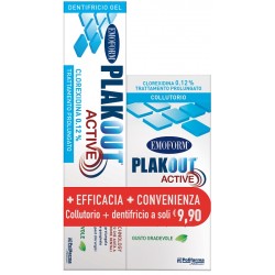 Polifarma Benessere Emoform Plak Out Active Clorexidina 0,12% Collutorio 200 Ml + Dentifricio 75 Ml - Igiene orale - 98600416...