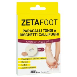 Zeta Farmaceutici Zetafoot Paracallo Tondo 8 Pezzi + Dischetto Callifugo 9 Pezzi - Prodotti per la callosità, verruche e vesc...