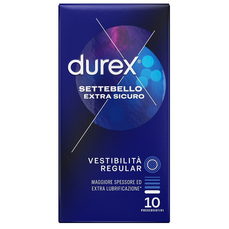 Reckitt Benckiser H. Profilattico Durex Settebello Extra Sicuro 10 Pezzi - Profilattici e Contraccettivi - 985914011 - Reckit...