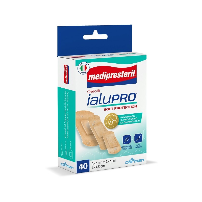 Corman Medipresteril Cerotti Ialupro Soft Proteciont 3 Formati Assortiti 40 Pezzi - Medicazioni - 984321796 - Corman - € 5,94