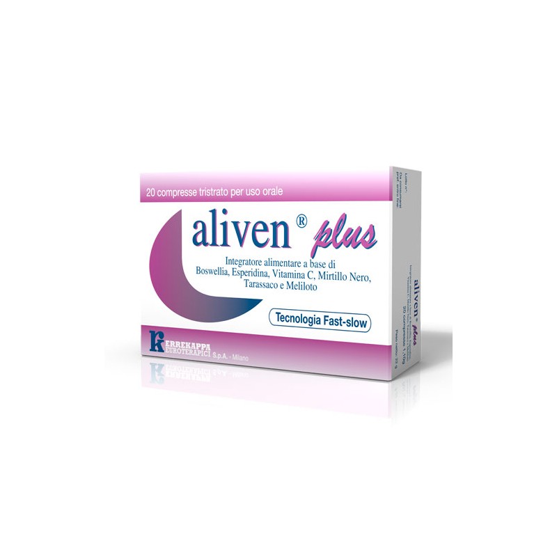 Aliven Plus Integratore Microcircolo 20 Compresse - Circolazione e pressione sanguigna - 926079613 - Errekappa Euroterapici -...