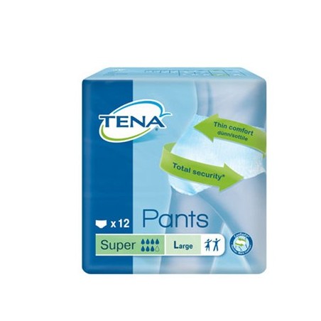 Essity Italy Pannolone Pull Up Tena Pants Super Taglia Large 12 Pezzi - Prodotti per incontinenza - 972259978 - Tena - € 22,20