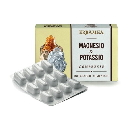 Erbamea Magnesio & Potassio 24 Compresse - Integratori multivitaminici - 922374881 - Erbamea - € 6,70