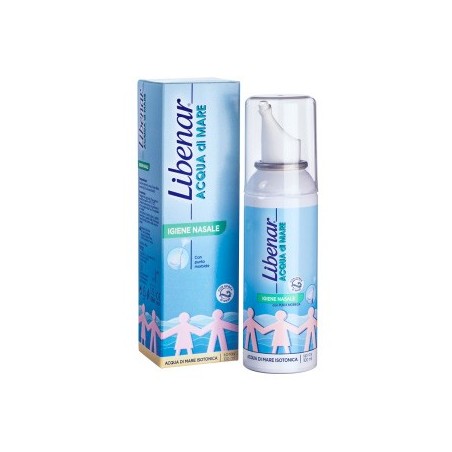 Libenar Acqua di Mare Spray Isotonico Igiene Nasale 100 Ml - Soluzioni Isotoniche - 976107045 - Libenar - € 7,13