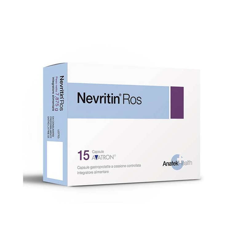 Anatek Health Italia Nevritin Ros 15 Capsule - Integratori - 977611060 - Anatek Health Italia - € 30,07