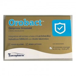 Orobact Benessere Flora Intestinale 30 Compresse Orosolubili - Integratori di fermenti lattici - 987652955 - Tuscofarm Uniper...