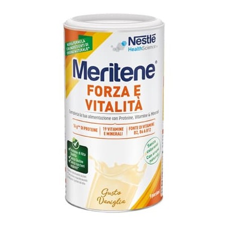 Meritene Vaniglia Energia E Vitalità Per Anziani 270 G - Vitamine e sali minerali - 926025937 - Meritene - € 17,49