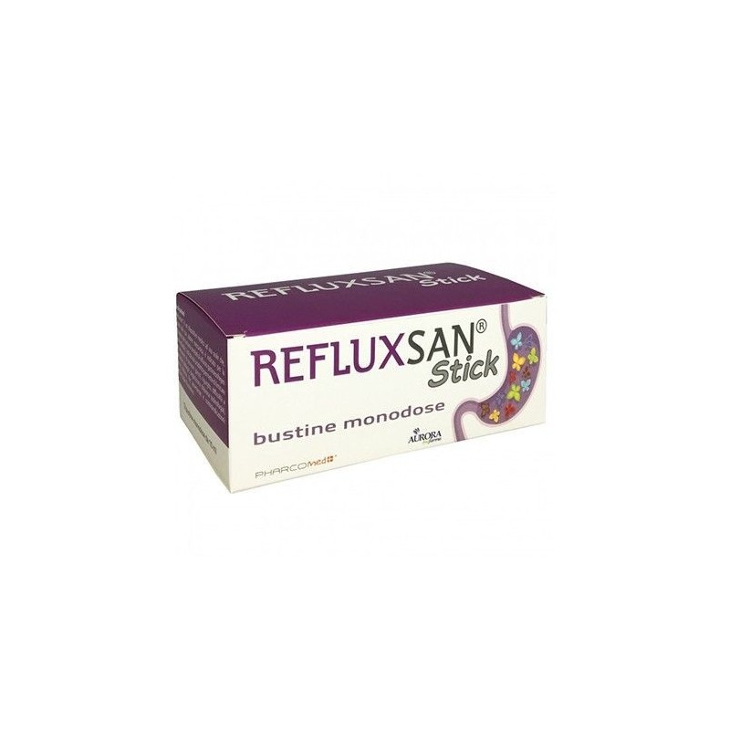 RefluxSan Stick Monodose Azione Reflusso 24 Bustine - Integratori per il reflusso gastroesofageo - 934827484 - Aurora Biofarm...
