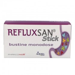 RefluxSan Stick Monodose Azione Reflusso 24 Bustine - Integratori per il reflusso gastroesofageo - 934827484 - Aurora Biofarm...