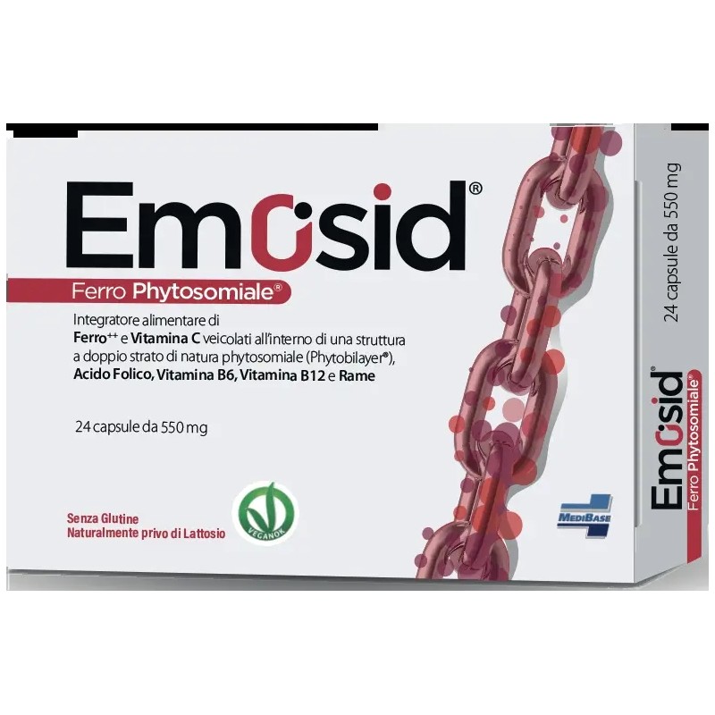 Emosid Ferro Phytosomiale Alta Biodisponibilità 24 Capsule - Integratori di ferro - 945031464 -  - € 19,90