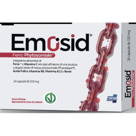 Emosid Ferro Phytosomiale Alta Biodisponibilità 24 Capsule - 1 Emosid Ferro Phytosomiale Alta Biodisponibilità 24 Capsule - 1