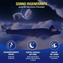 Novanight Tripla Azione Contribuisce Alla Qualità Del Sonno 20 Bustine - Integratori per umore, anti stress e sonno - 9441053...