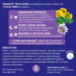 Novanight Tripla Azione Contribuisce Alla Qualità Del Sonno 20 Bustine - Integratori per umore, anti stress e sonno - 9441053...