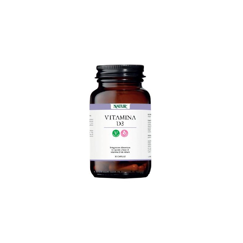Natur Vitamina D3 30 Capsule - Integratori multivitaminici - 980253506 - Natur - € 12,79