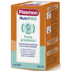 Plasmon NutriPRO Flora Probiotici Bambini Equilibrio Intestinale 14 Bustine - Fermenti lattici per bambini - 988141267 - Plas...