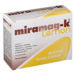 Miramag K Magnesio Potassio e Vitamine 20 Bustine Limone - Integratori di magnesio e potassio - 934406137 - Miramag-K - € 12,57