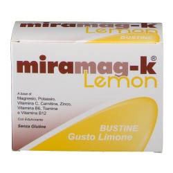 Miramag K Magnesio Potassio e Vitamine 20 Bustine Limone - Integratori di magnesio e potassio - 934406137 - Miramag-K - € 12,57