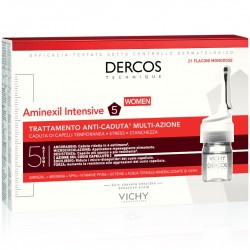 Vichy Dercos Aminexil Intensive 5 Trattamento 21 Fiale Anticaduta Donna - Fiale anticaduta capelli - 971070673 - Vichy - € 47,00