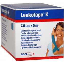 Essity Italy Benda Adesiva Leukotape K Per Taping Fisioterapico Larghezza 7,5 Cm Lunghezza 5 M Color Rosso In Rotolo - Medica...