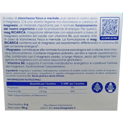 Mag Ricarica Stanchezza Fisica e Mentale 24 Bustine Limone - Integratori di magnesio - 940366216 - Mag - € 14,01