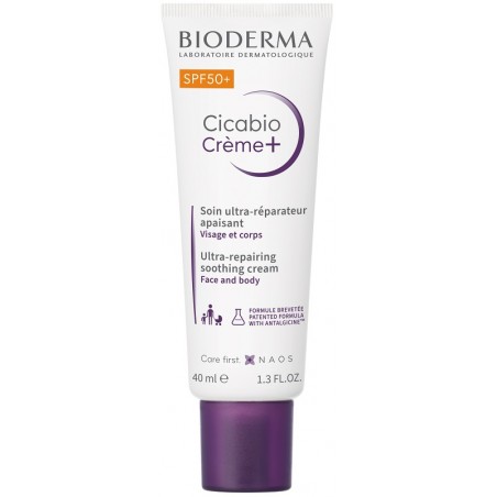 Bioderma Italia Cicabio Creme+ Spf50 40 Ml - Trattamenti idratanti e nutrienti per il corpo - 987859511 - Bioderma - € 12,61