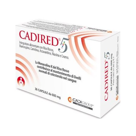 Cadired 5 Controllo Colesterolo Aglio Nero Riso Rosso 36 Capsule - Integratori per il cuore e colesterolo - 939757478 - Ca. D...