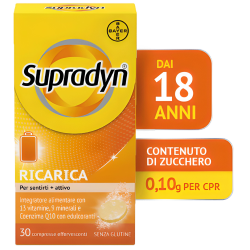 Supradyn Ricarica Integratore Effervescente Senza Glutine 30 Compresse - Vitamine e sali minerali - 935662597 - Supradyn - € ...