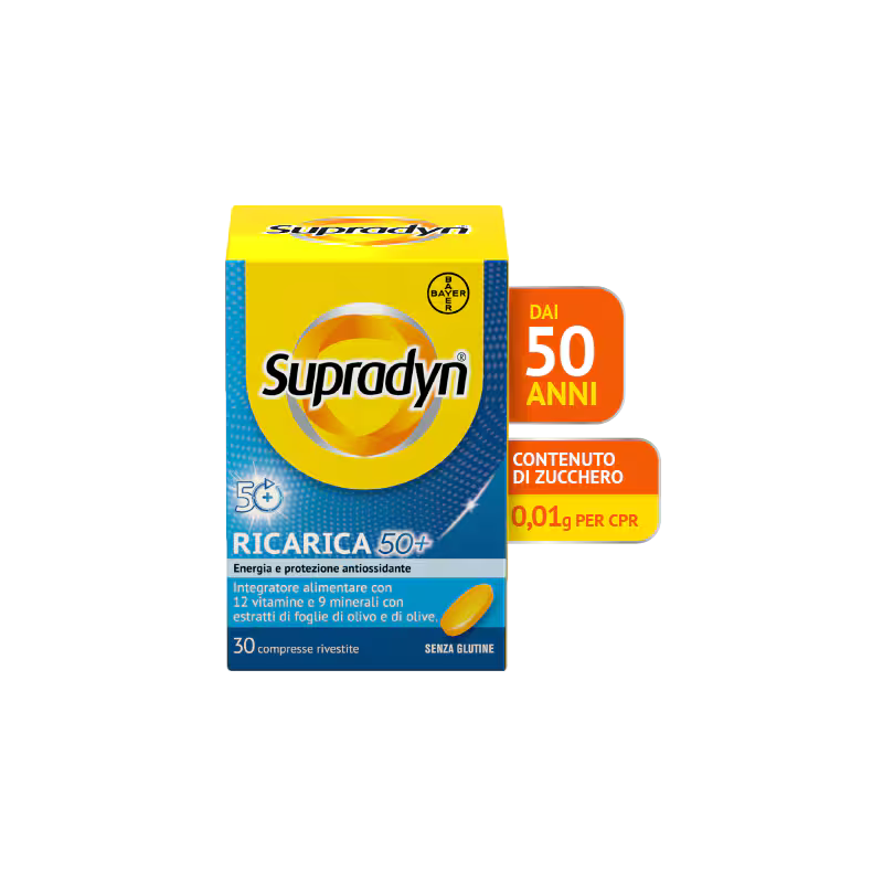 Supradyn Ricarica 50+ Integratore Di Vitamine 30 Compresse - Vitamine e sali minerali - 935662623 - Supradyn - € 18,56